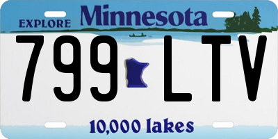 MN license plate 799LTV