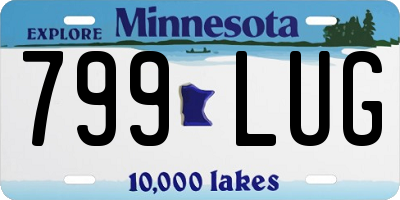 MN license plate 799LUG
