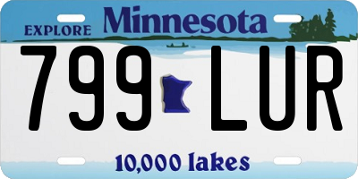 MN license plate 799LUR