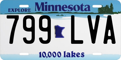 MN license plate 799LVA