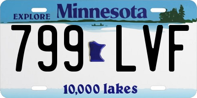 MN license plate 799LVF