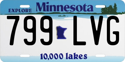 MN license plate 799LVG