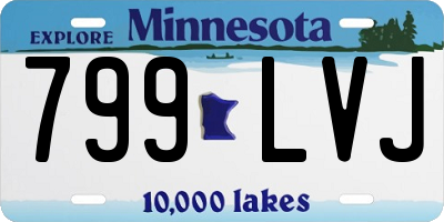 MN license plate 799LVJ