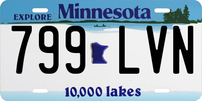 MN license plate 799LVN