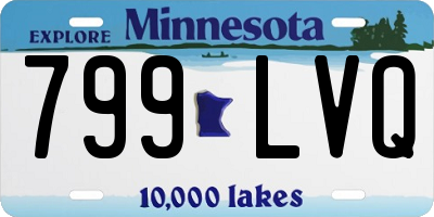 MN license plate 799LVQ