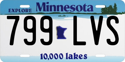 MN license plate 799LVS