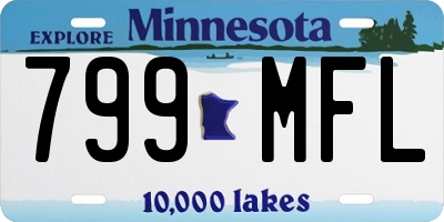MN license plate 799MFL