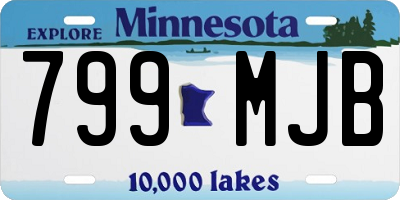 MN license plate 799MJB