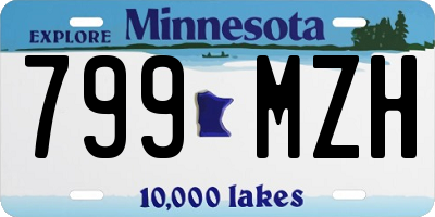 MN license plate 799MZH
