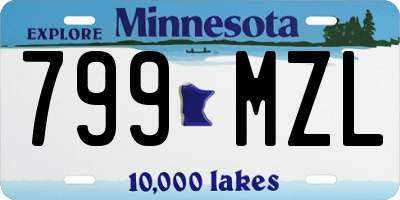 MN license plate 799MZL