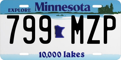 MN license plate 799MZP