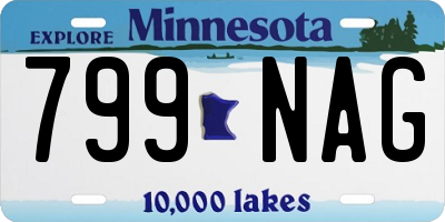 MN license plate 799NAG