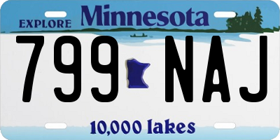 MN license plate 799NAJ