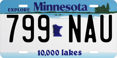 MN license plate 799NAU