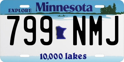 MN license plate 799NMJ