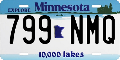 MN license plate 799NMQ