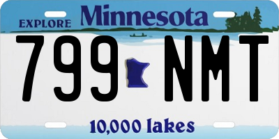 MN license plate 799NMT