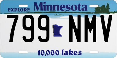 MN license plate 799NMV