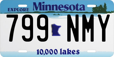 MN license plate 799NMY