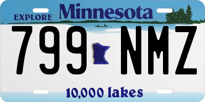 MN license plate 799NMZ