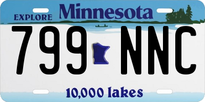 MN license plate 799NNC