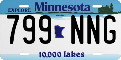 MN license plate 799NNG
