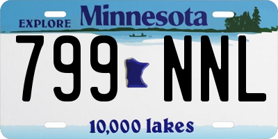 MN license plate 799NNL