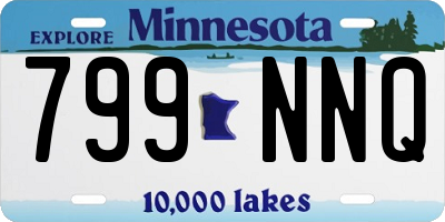 MN license plate 799NNQ