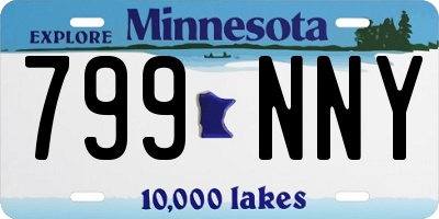 MN license plate 799NNY