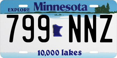 MN license plate 799NNZ
