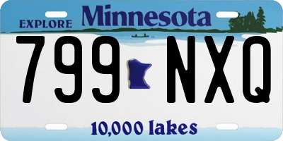 MN license plate 799NXQ