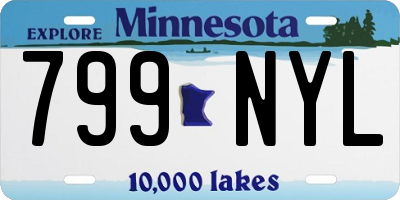 MN license plate 799NYL