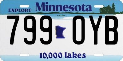 MN license plate 799OYB