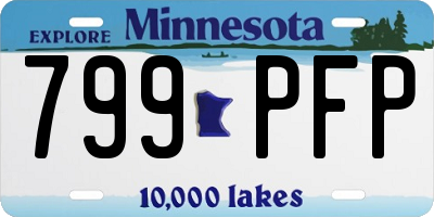 MN license plate 799PFP