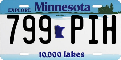 MN license plate 799PIH