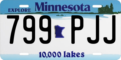 MN license plate 799PJJ