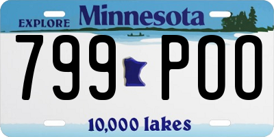 MN license plate 799POO