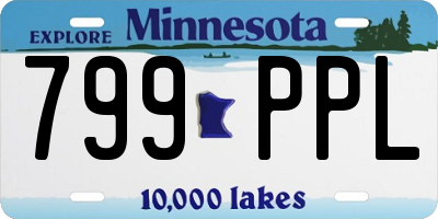 MN license plate 799PPL