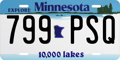 MN license plate 799PSQ