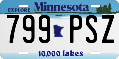 MN license plate 799PSZ