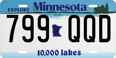 MN license plate 799QQD