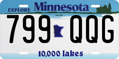 MN license plate 799QQG