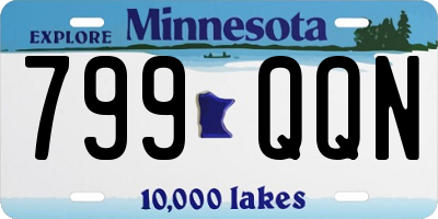 MN license plate 799QQN