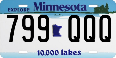 MN license plate 799QQQ