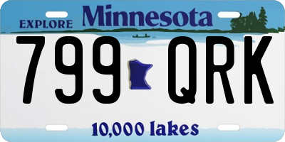 MN license plate 799QRK