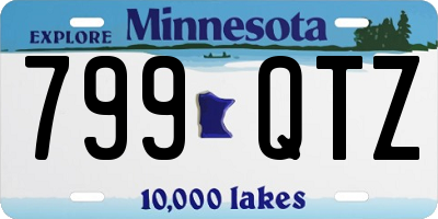 MN license plate 799QTZ