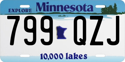 MN license plate 799QZJ