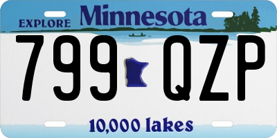 MN license plate 799QZP