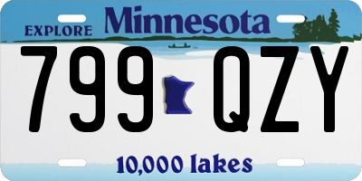 MN license plate 799QZY