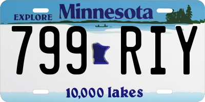 MN license plate 799RIY